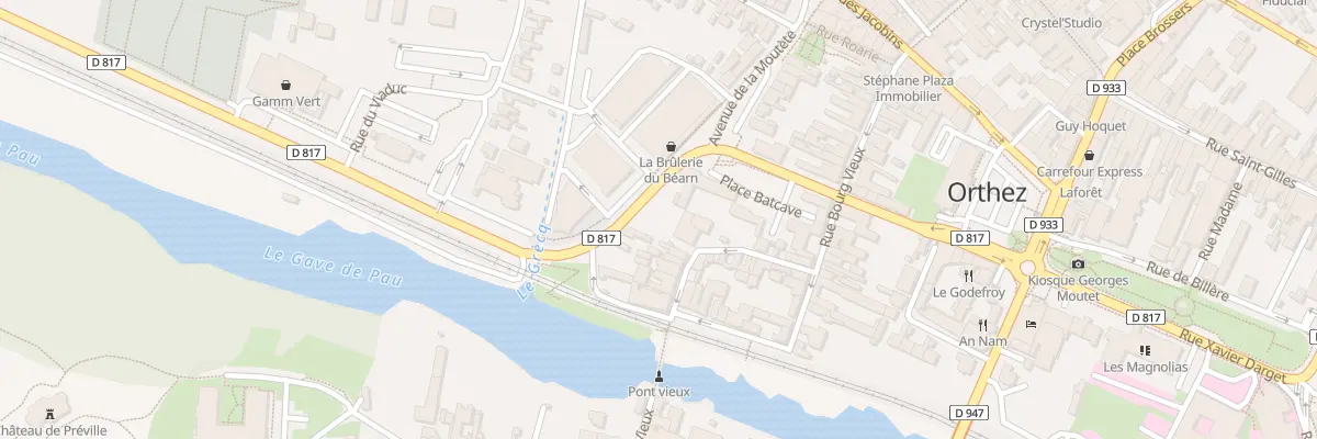 Plan du 4 Rue Craverie à Orthez