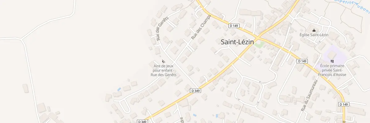 Plan du 9 Rue des Champs de Saint-Lézin à Chemillé-en-Anjou