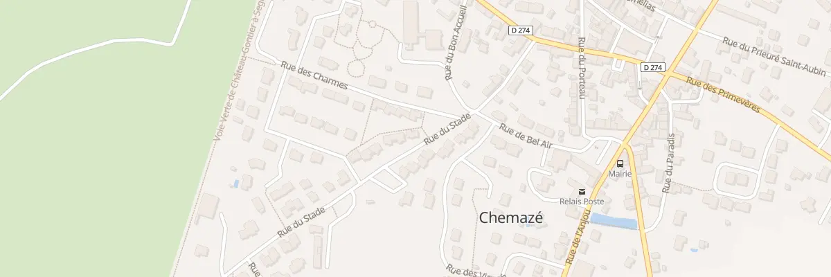 Plan du 2 Rue du Stade à Chemazé