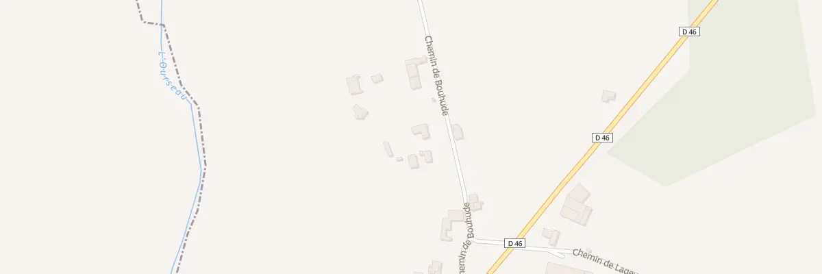 Plan du 283 Che de Bouhude à Bonnut