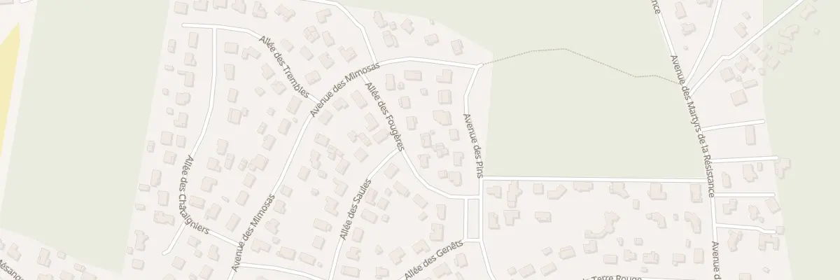 Plan du 6 All des Fougères à Martignas-sur-Jalle