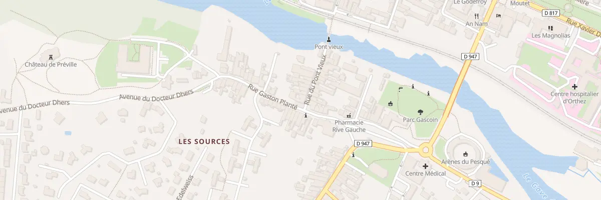 Plan du 20 Rue du Pont Vieux à Orthez
