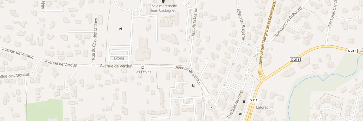 Plan du 10 Av de Verdun à Martignas-sur-Jalle