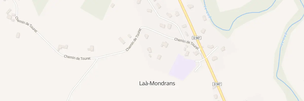 Plan du 225 Che de Touret à Laà-Mondrans