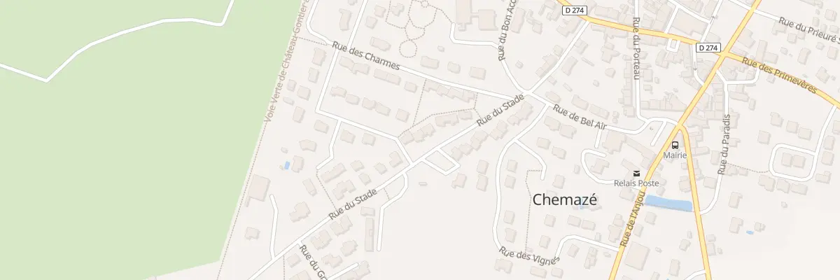 Plan du 10 Rue du Stade à Chemazé