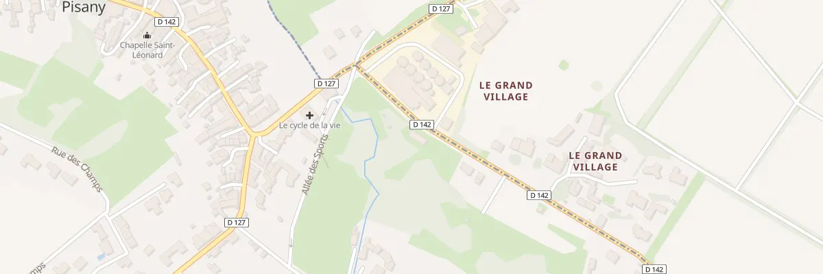 Plan du 6 Rue du Grand Village à Pisany