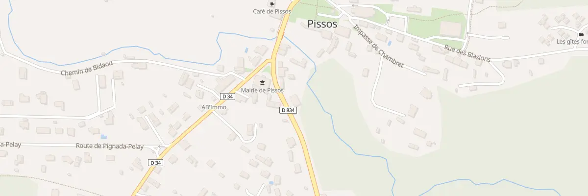 Plan du 53 Rte de Mont-de-marsan à Pissos