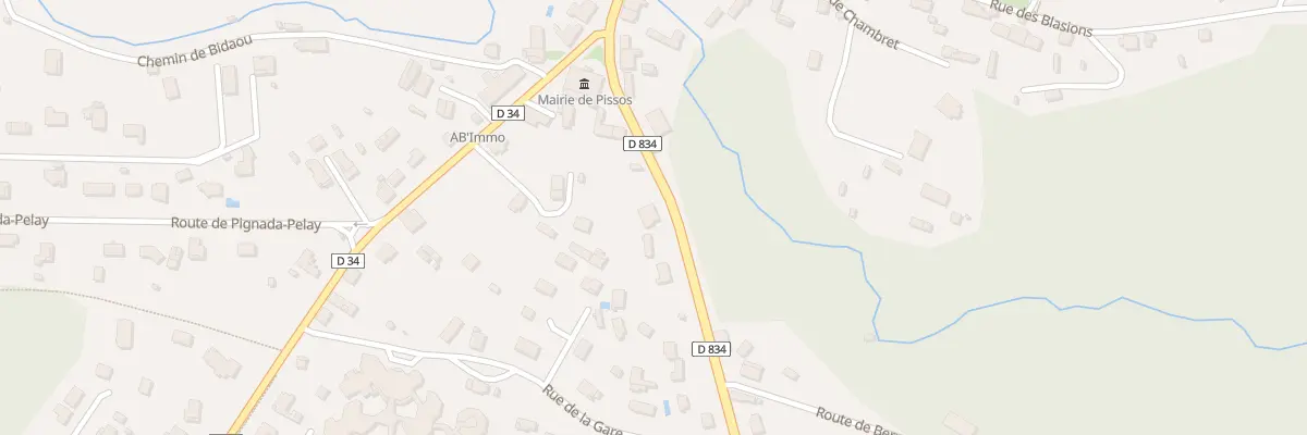 Plan du 154B Rte de Mont-de-marsan à Pissos