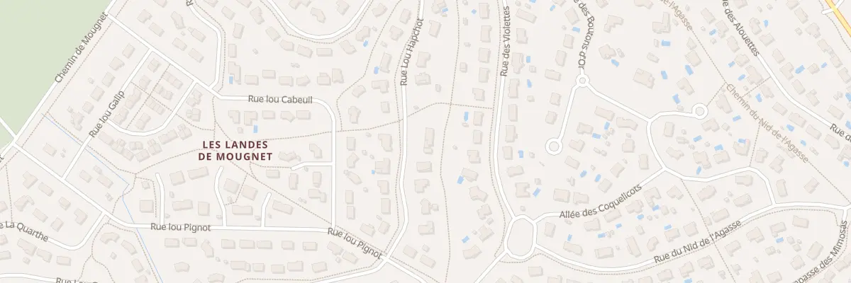 Plan du 46 Rue Lou Hapchot au Barp