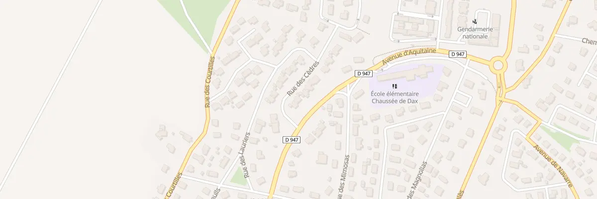 Plan du 4 Rue des Cedres à Orthez