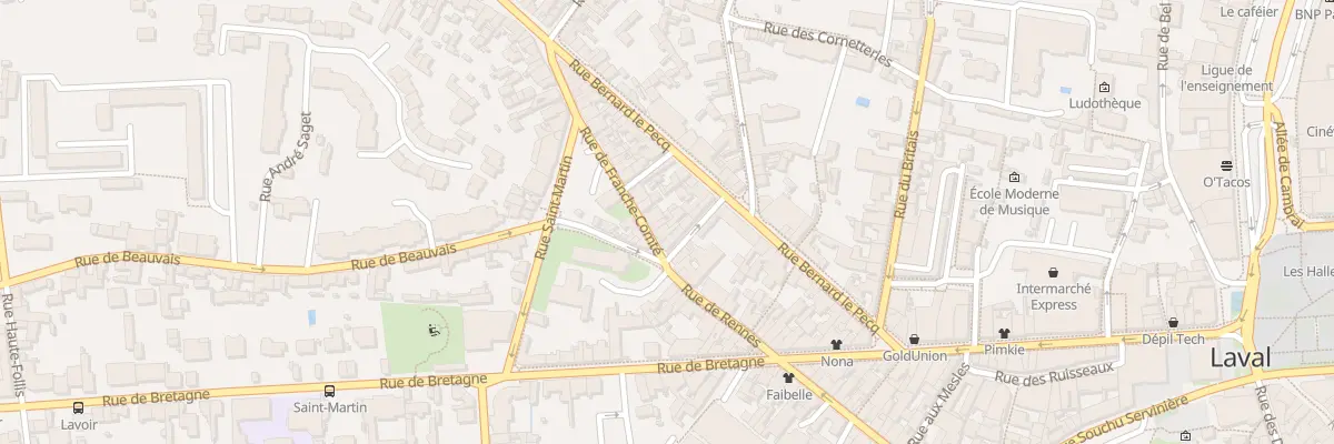 Plan du 8 Rue Franche Comte à Laval