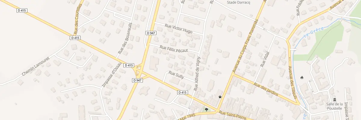 Plan du 3 Rue Felix Pecaut à Orthez