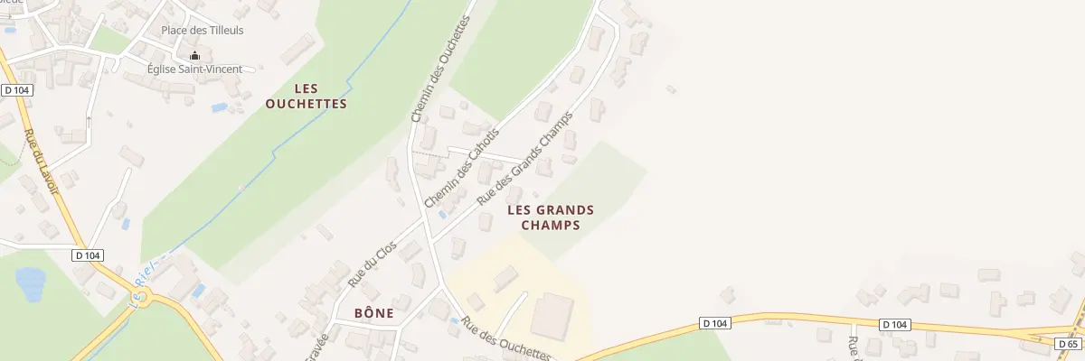 Plan du 20 Rue des grands champs à L’Orbrie