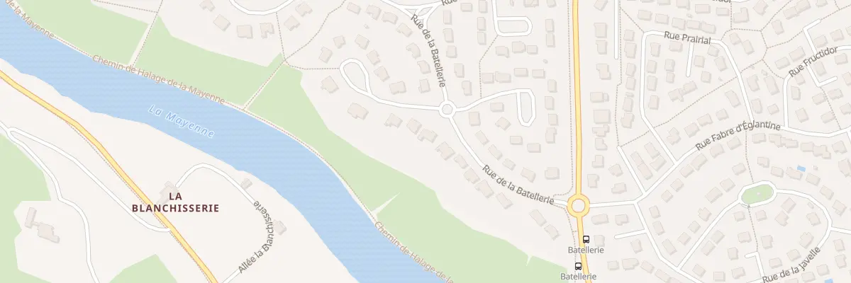 Plan du 62 Rue de la Batellerie à Changé