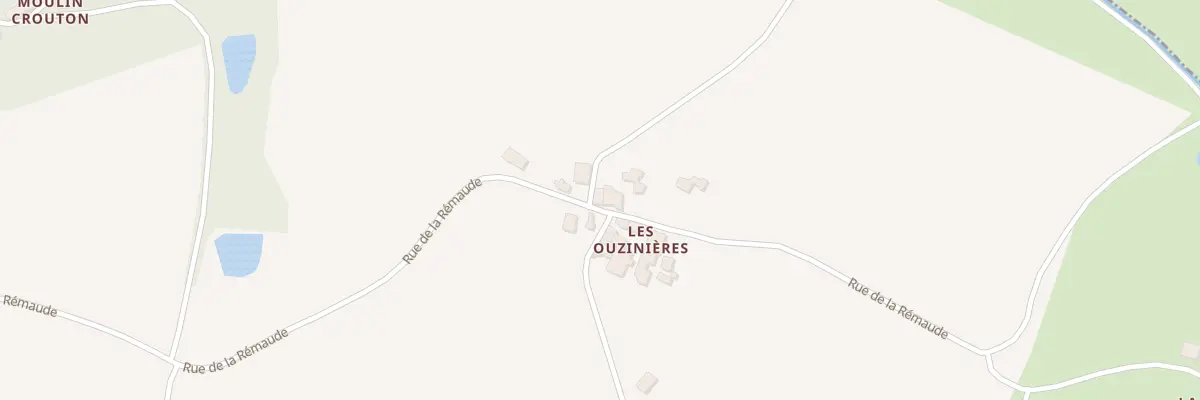 Plan du 1 Les Ouzinières à Réaumur