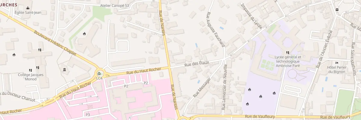 Plan du 24 Rue des Etaux à Laval