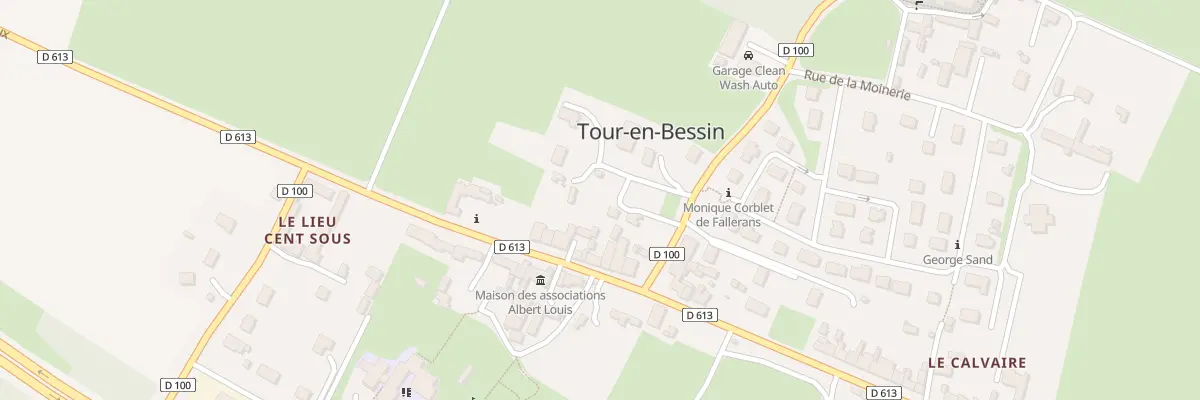 Plan du 1 Imp de la Poste à Tour-en-Bessin