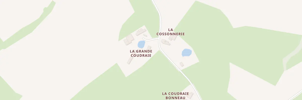 Plan du 1 La Grande Coudraie à Saint-Pierre-des-Échaubrognes