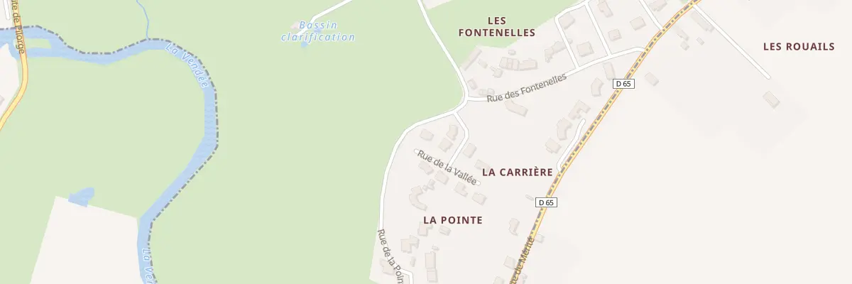 Plan du 6 Rue de la vallée à L’Orbrie