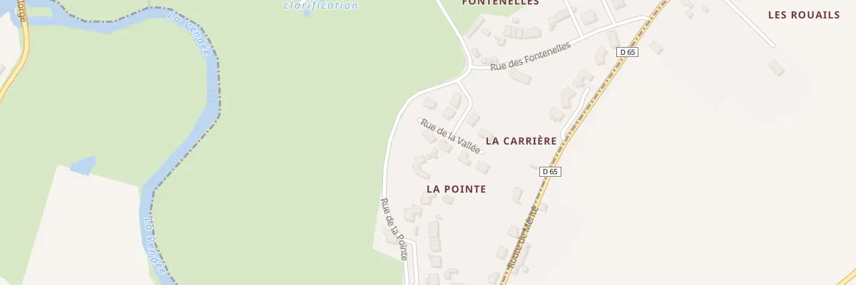 Plan du 13 Rue de la vallée à L’Orbrie