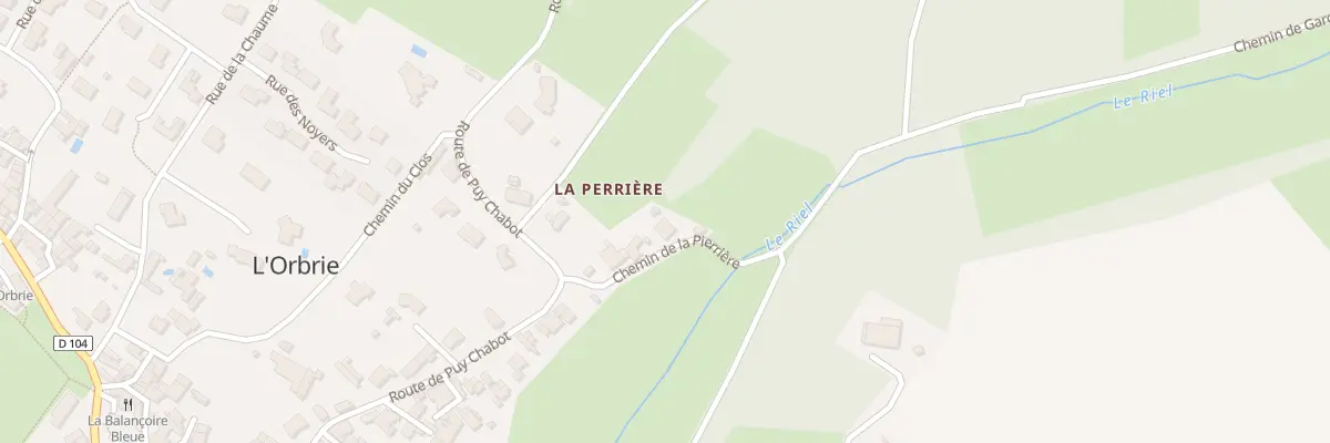Plan du 17 Che de la Pierrière à L’Orbrie