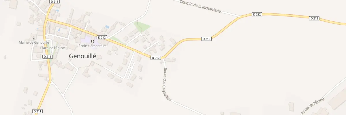 Plan du 1 Rte des Cagouilles à Genouillé
