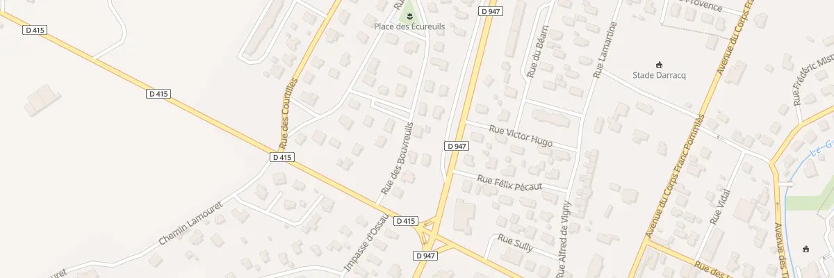 Plan du 8 Rue des Bouvreuils à Orthez