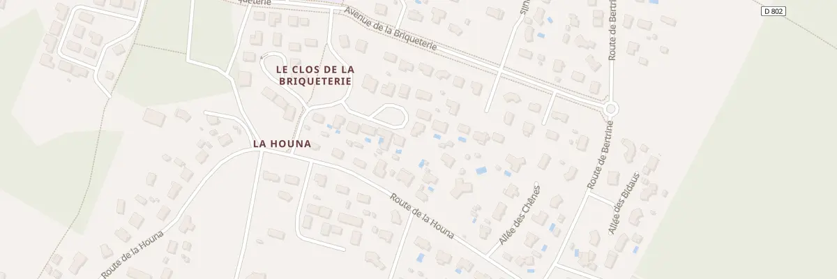Plan du 11 All de la Terre Cuite à Belin-Béliet