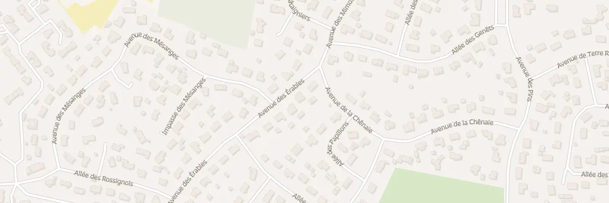 Plan du 1B Av des Erables à Martignas-sur-Jalle