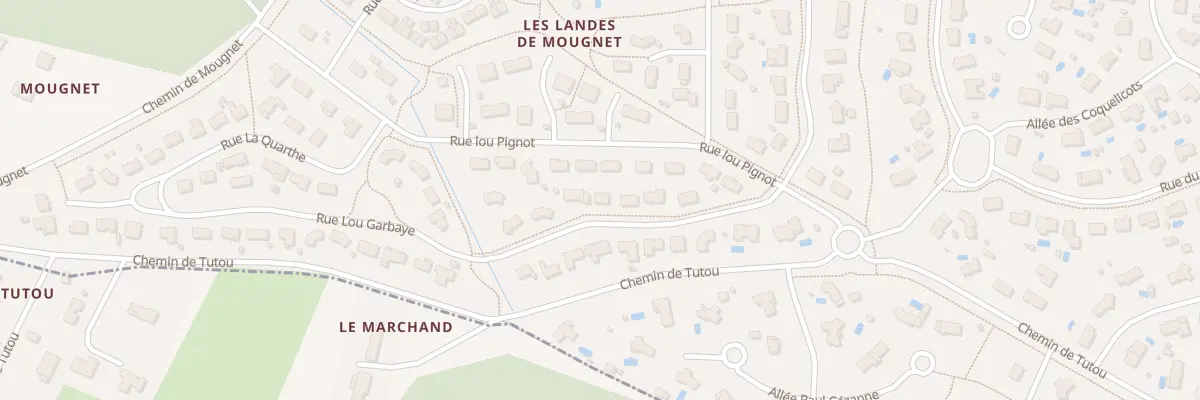 Plan du 10 Rue Lou Garbaye au Barp