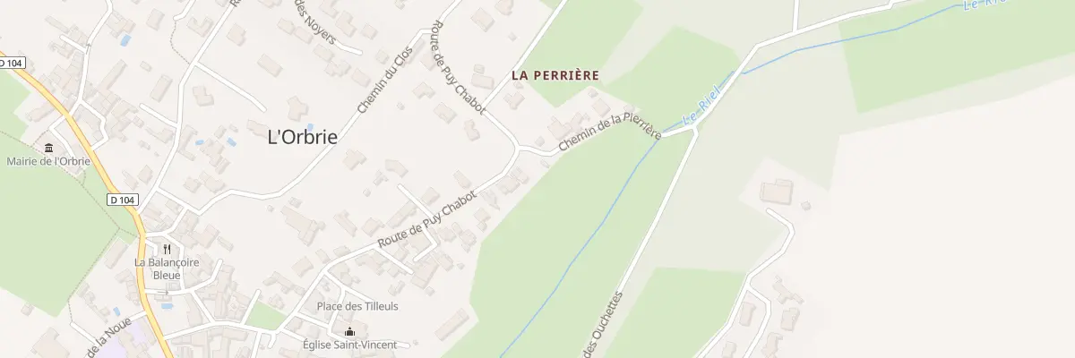 Plan du 72 Rte de Puy Chabot à L’Orbrie