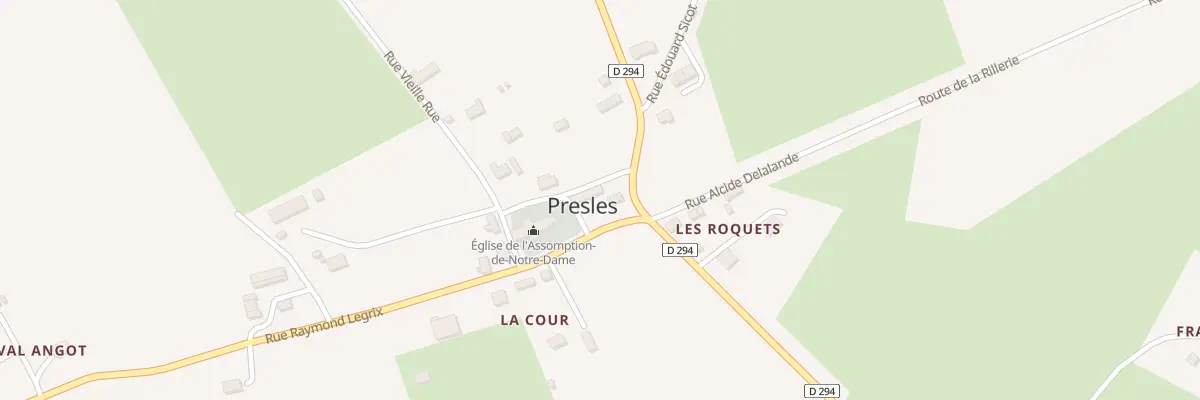 Plan du 6 Rue Lucien Lepainteur Presles à Valdallière