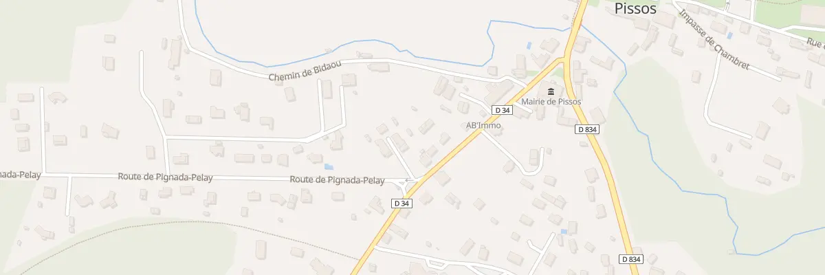 Plan du 234 Rte de Daugnague à Pissos