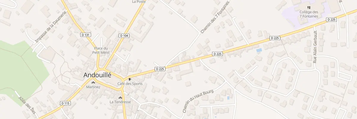 Plan du 11 Rue Emmanuel Dufourd à Andouillé