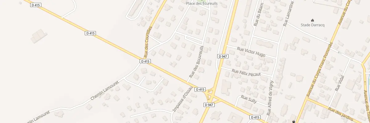 Plan du 3 Rue des Bouvreuils à Orthez