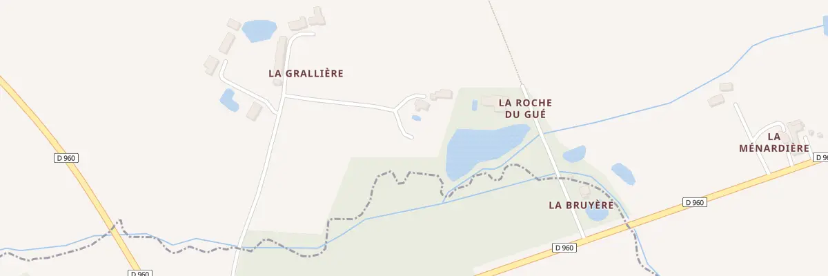 Plan du 5974 La Gralliere à Trémentines