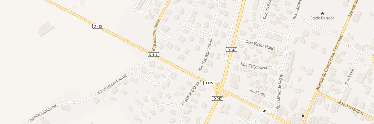 Plan du 1 Rue des Bouvreuils à Orthez