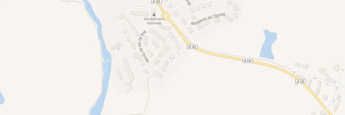 Plan du 11 Rue du Val de l’Ernée à Andouillé
