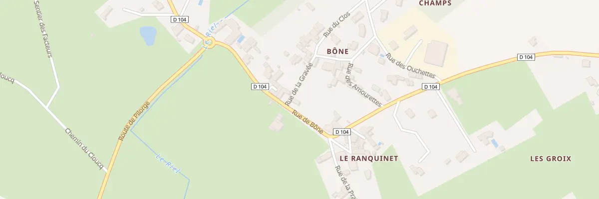Plan du 33 Rue de bone à L’Orbrie