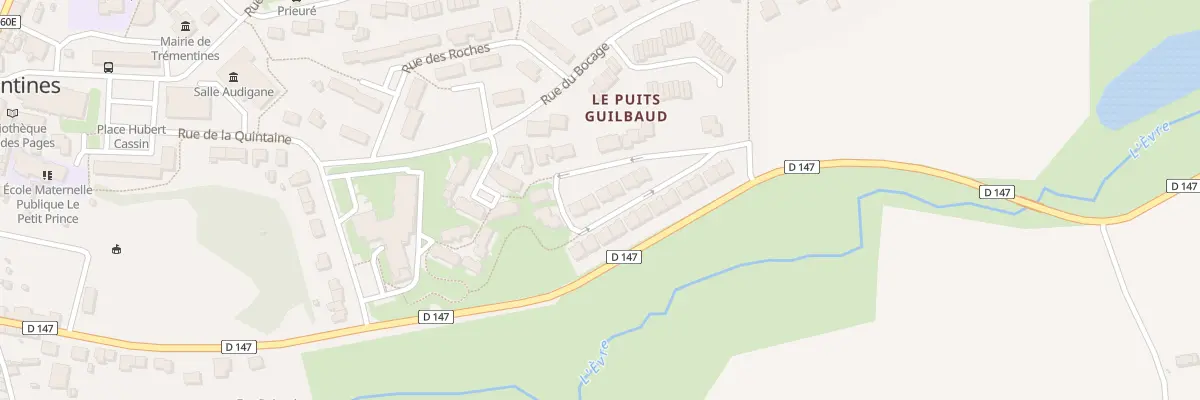 Plan du 1 Rue des Chenes à Trémentines