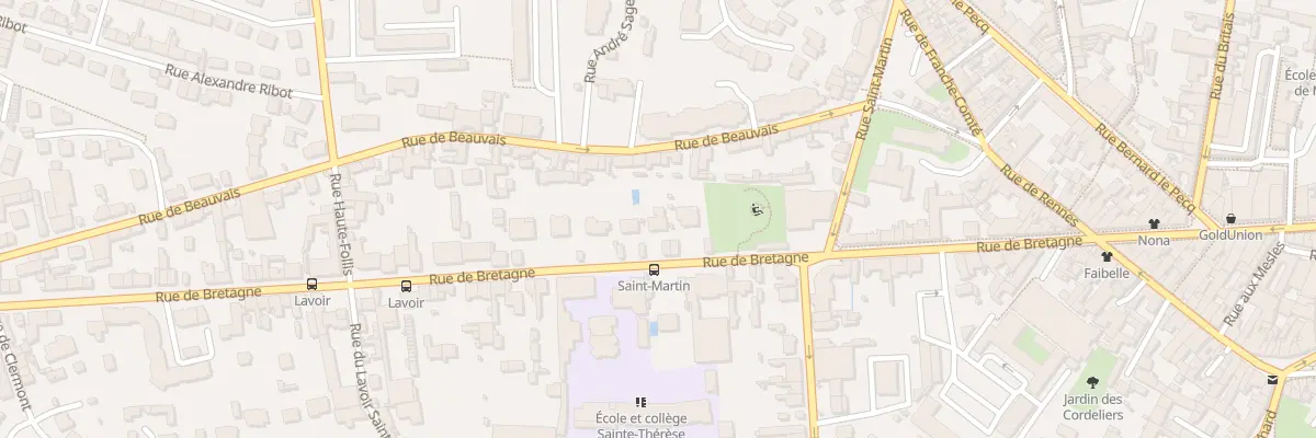 Plan du 62 Rue de Bretagne à Laval