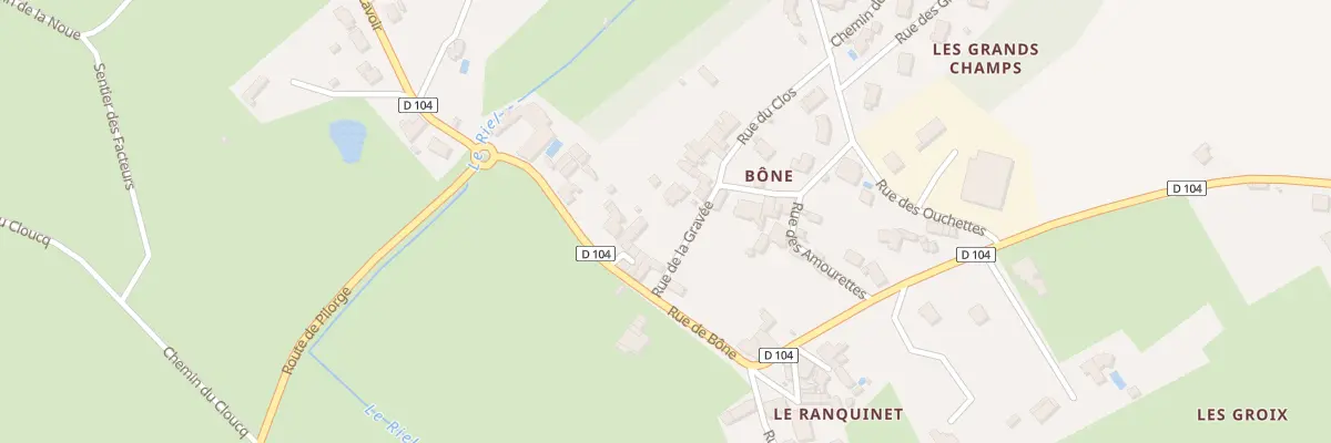 Plan du 13 Rue de la gravée à L’Orbrie