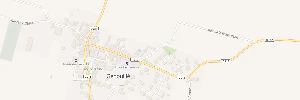 Plan du 3 Chem de la Richarderie à Genouillé