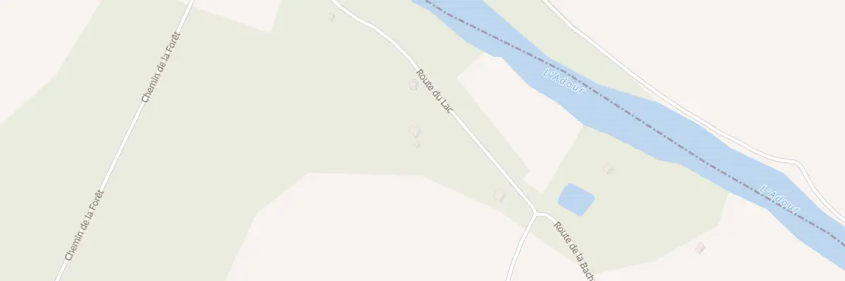 Plan du 135 Rte du Lac à Laurède