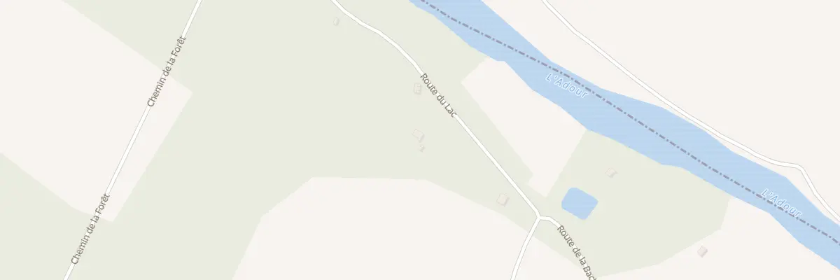 Plan du 135 Rte du Lac à Laurède