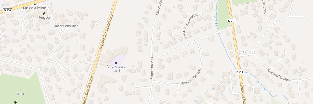 Plan du 401 Rue du Crabey à Saint-Jean-d’Illac