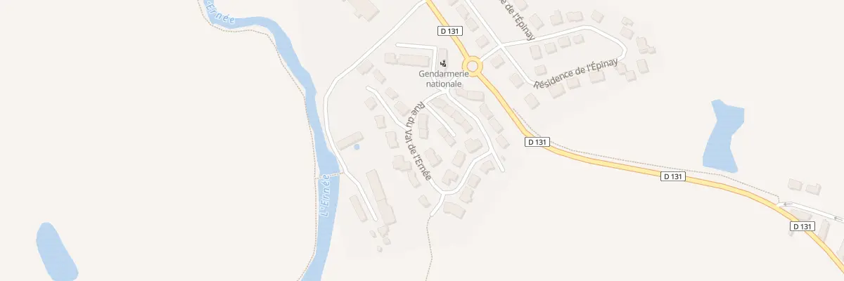 Plan du 18 Rue du Val de l’Ernée à Andouillé
