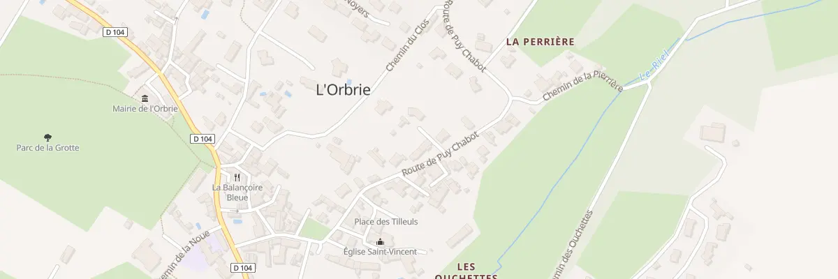 Plan du 53 Rte de Puy Chabot à L’Orbrie