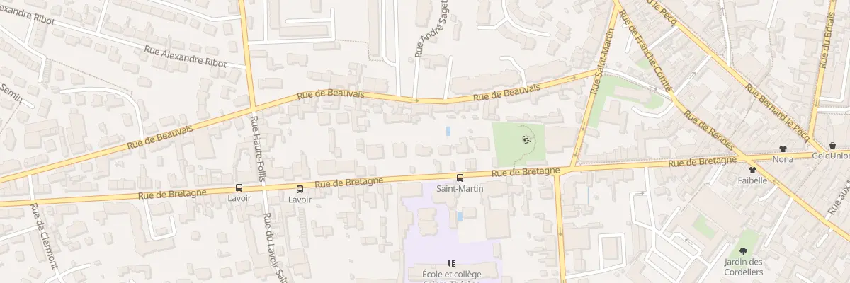 Plan du 72 Rue de Bretagne à Laval