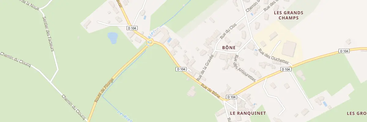 Plan du 1 Cour de bone à L’Orbrie